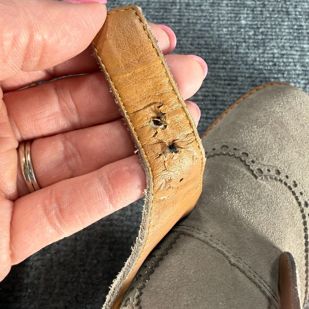 Sarto by Franco Sarto Womens Isa Monk Strap Oxford Shoes Size 7.5 Brown Suede - Picture 12 of 14